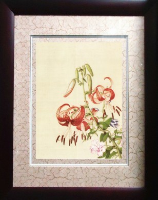 仙萼长春图册 图十一 百合花与缠枝牡丹